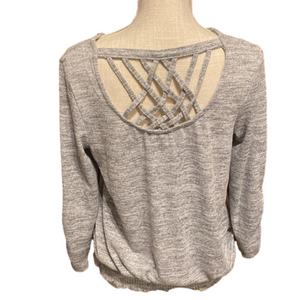 Always Indigo gray pullover top.